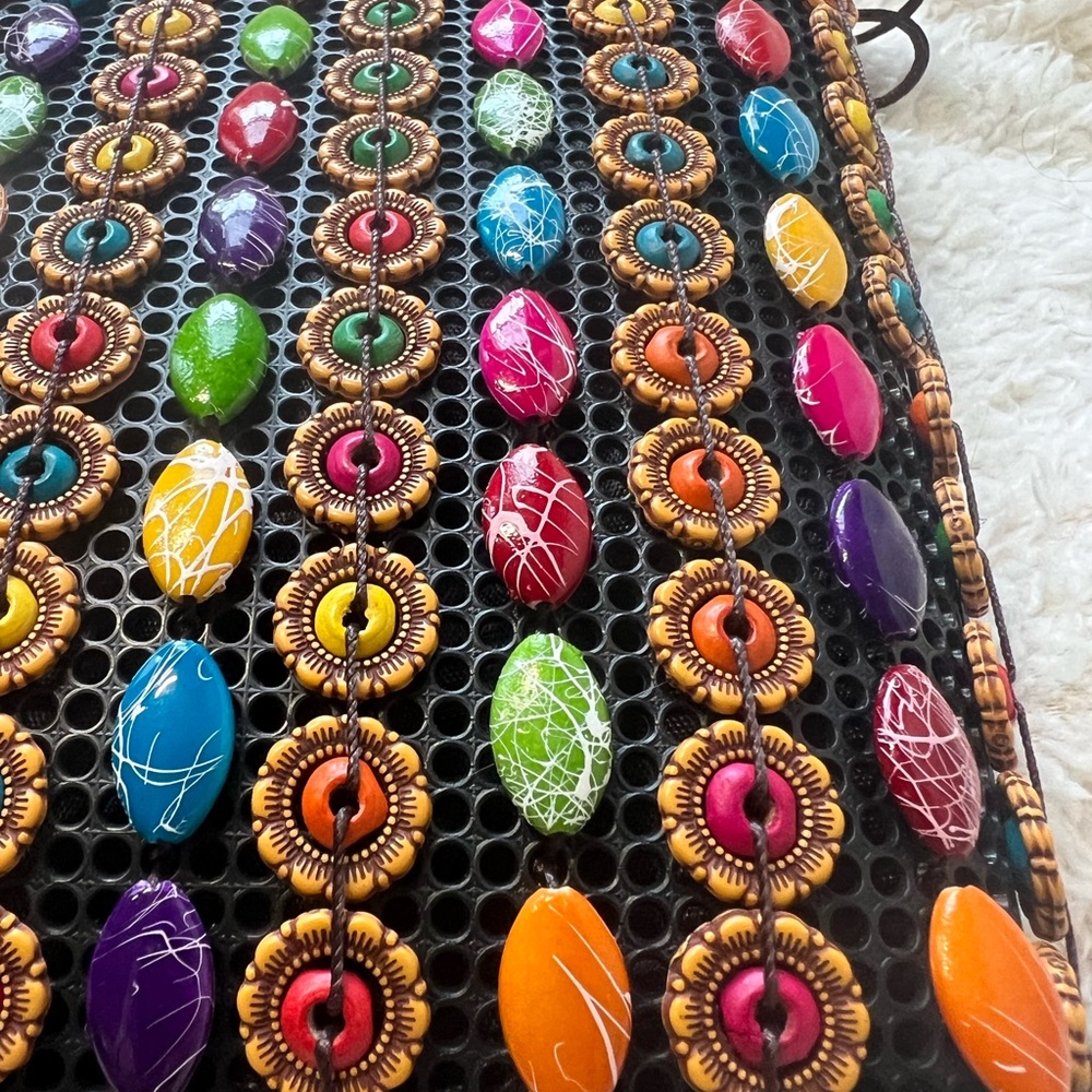 Colorful Beaded Handmade Purse
